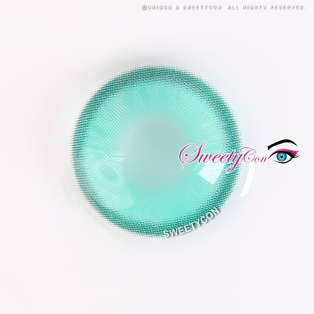 1 Day Sweety Star Tears Cyan Green (2 or 10 lenses/pack)-Colored Contacts-UNIQSO