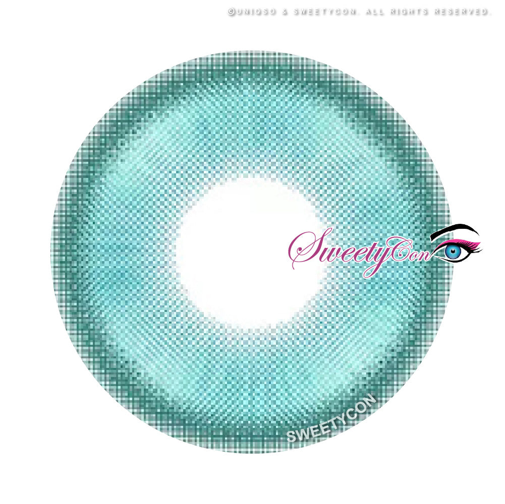 1 Day Sweety Star Tears Cyan Green (2 or 10 lenses/pack)-Colored Contacts-UNIQSO