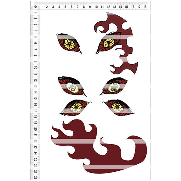 Demon Slayer Tattoo Sticker For Upper Moon 1 Kokushibo UNIQSO