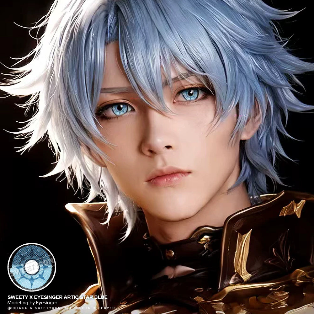 Sweety x Eyesinger Artic Star Blue (2 lenses/pack)-Colored Contacts-UNIQSO
