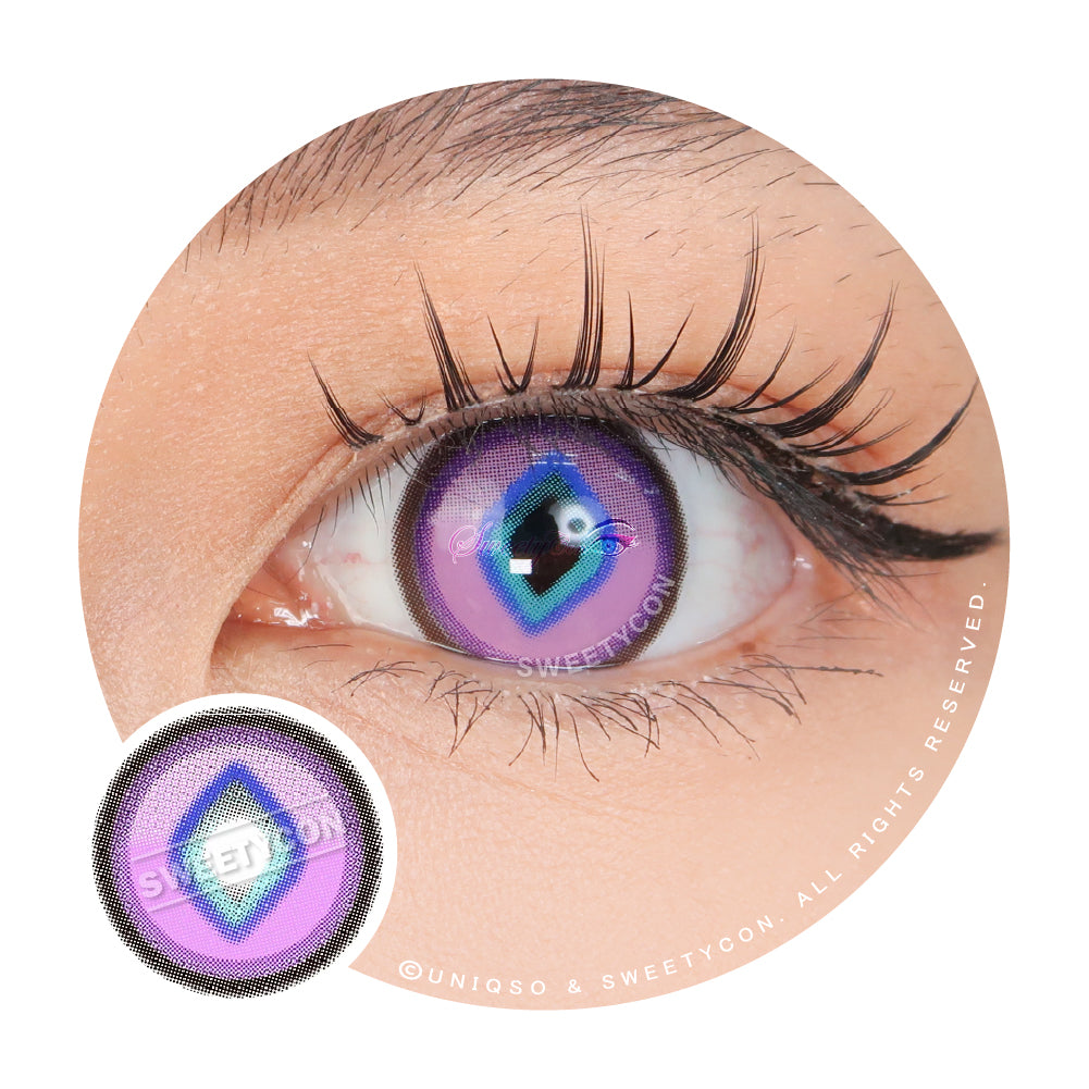 Sweety x Eyesinger Purple Diamond (2 lenses/pack)-Colored Contacts-UNIQSO