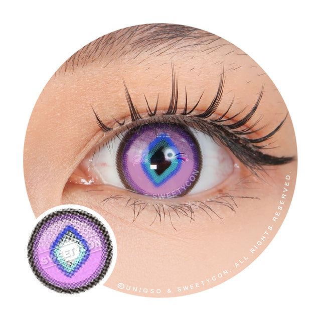 Sweety x Eyesinger Purple Diamond (2 lenses/pack)-Colored Contacts-UNIQSO