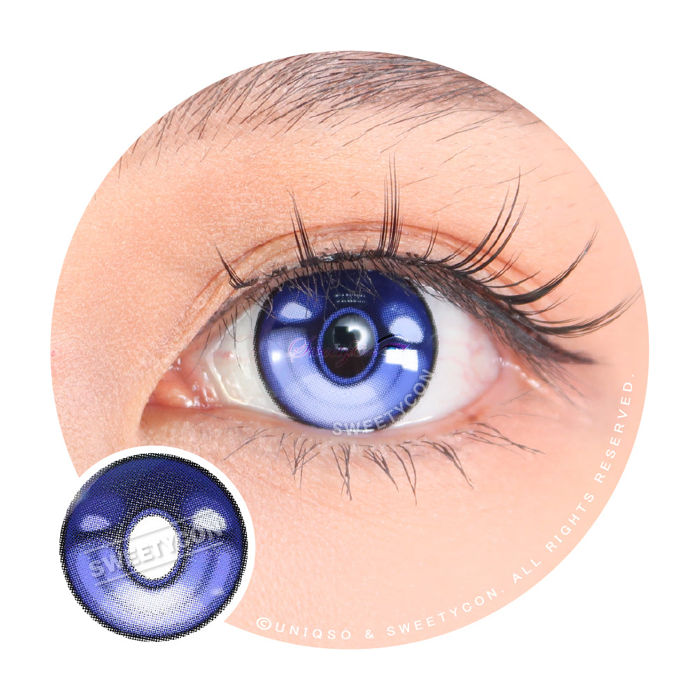 Sweety x Eyesinger Indigo Thunder Eye (2 lenses/pack)-Colored Contacts-UNIQSO