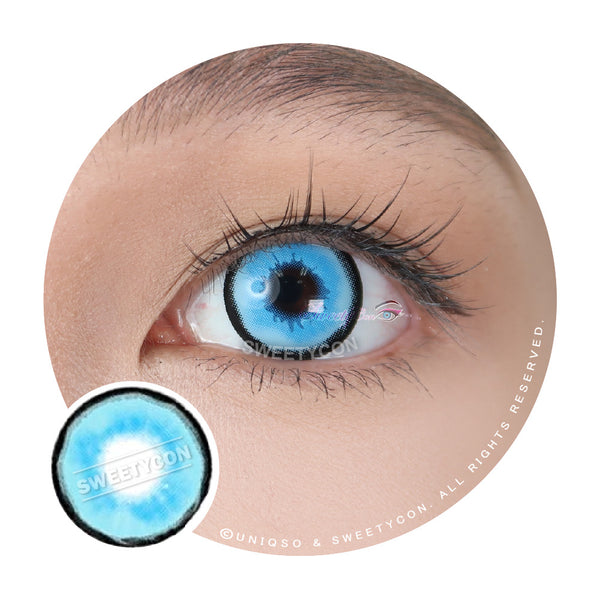 Sweety Crazy Platonic Blue (1 lens/pack)-Crazy Contacts-UNIQSO