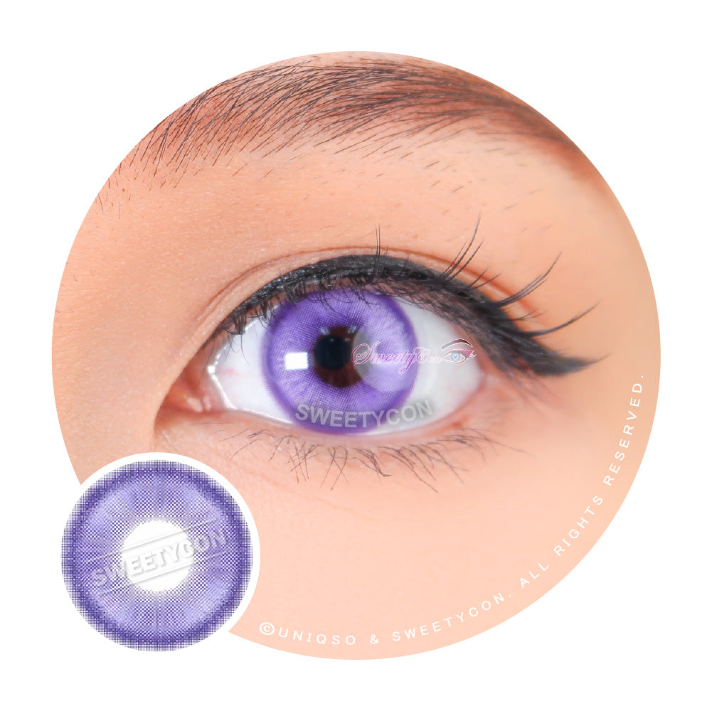 1 Day Sweety Star Tears Blue Violet (2 or 10 lenses/pack)-Colored Contacts-UNIQSO
