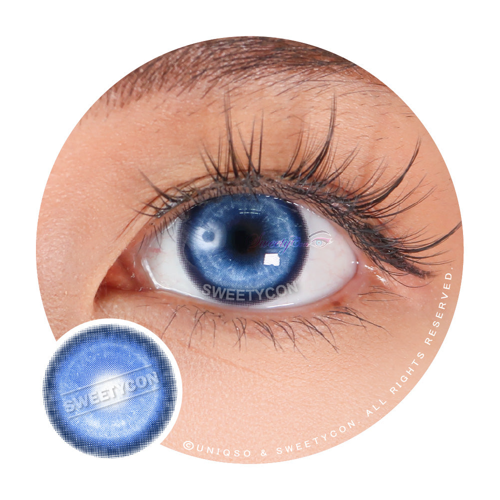 Sweety Koi Brilliant Blue (1 lens/pack)-Colored Contacts-UNIQSO