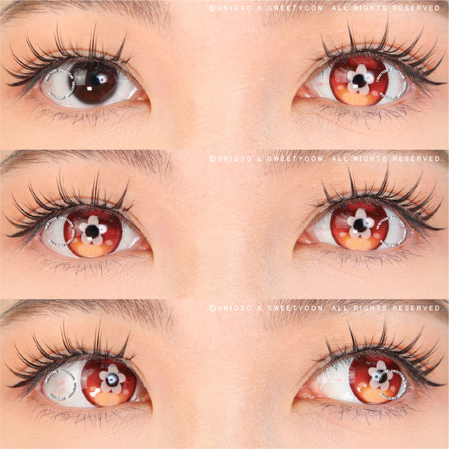 Sweety x Eyesinger Orange Clover (2 lenses/pack)-Colored Contacts-UNIQSO