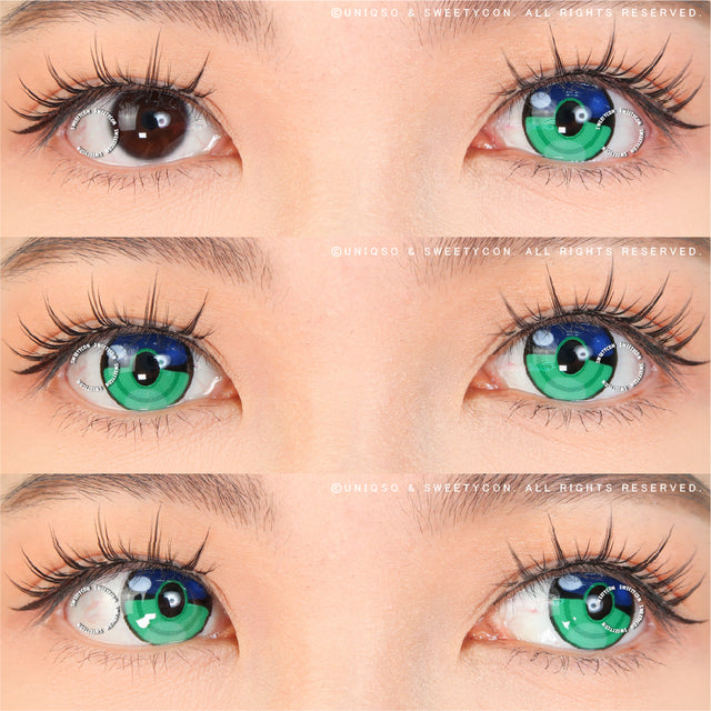 Sweety x Eyesinger Green Rings (2 lenses/pack)-Colored Contacts-UNIQSO