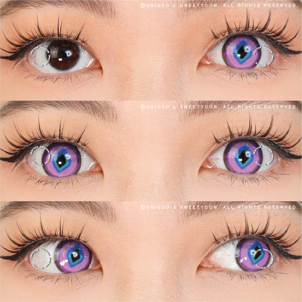 Sweety x Eyesinger Purple Diamond (2 lenses/pack)-Colored Contacts-UNIQSO