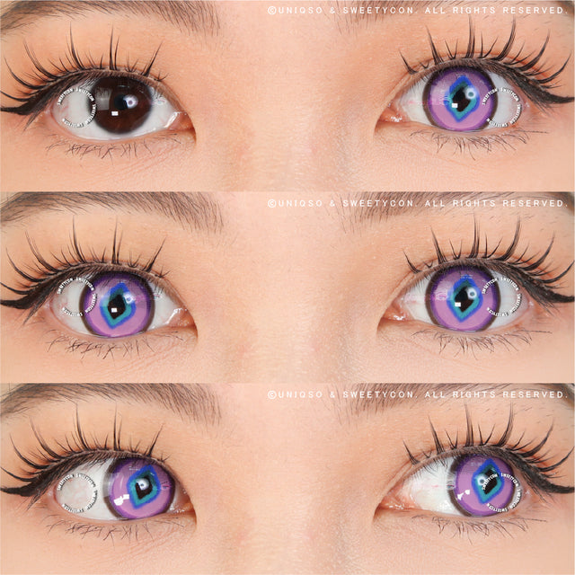 Sweety x Eyesinger Purple Diamond (2 lenses/pack)-Colored Contacts-UNIQSO