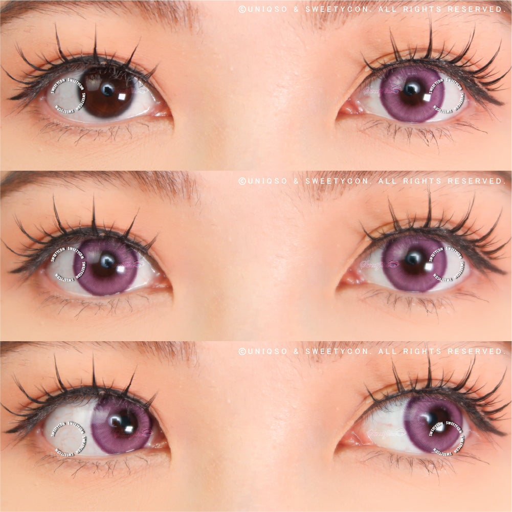 Sweety Halo Purple (1 lens/pack)-Colored Contacts-UNIQSO