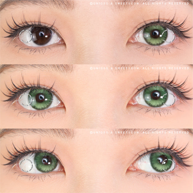 Sweety Mystic Wing Green (1 lens/pack)-Colored Contacts-UNIQSO