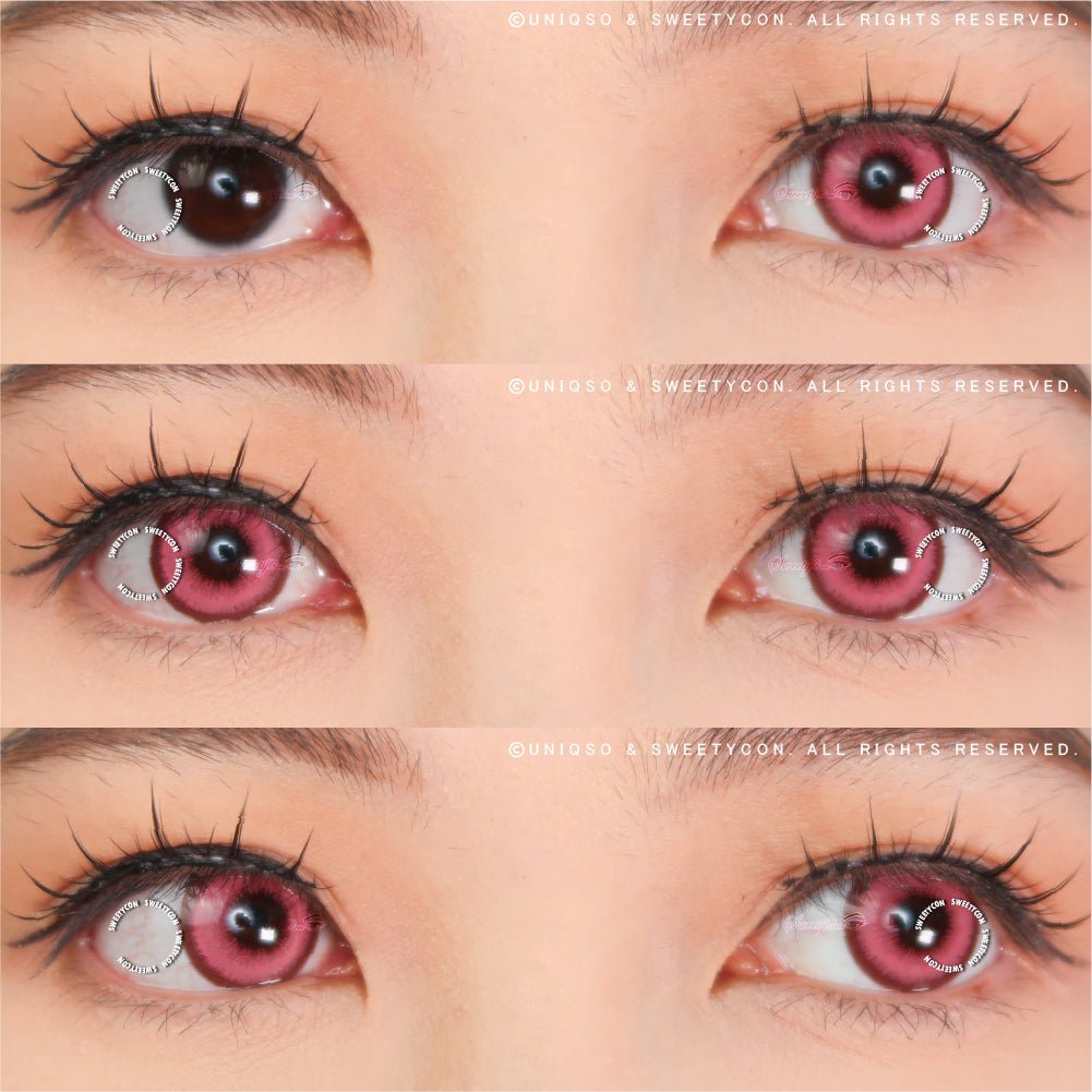 Sweety Halo Pink (1 lens/pack)-Colored Contacts-UNIQSO