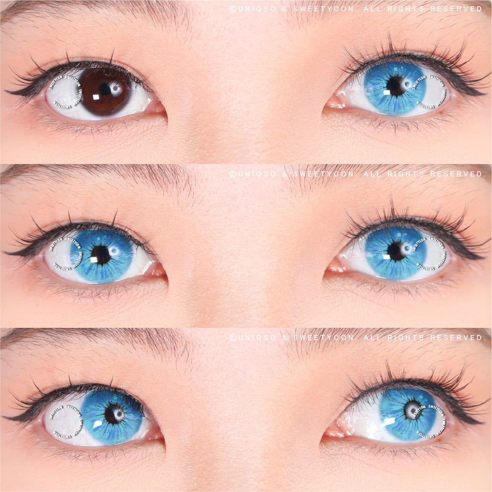 Sweety Crazy Lollipop Blue (1 lens/pack)-Colored Contacts-UNIQSO