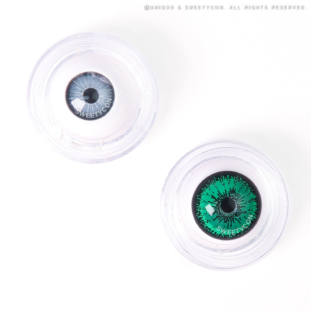 Sweety Mini Sclera Tokyo N Green(1 lens/pack)-Mini Sclera Contacts-UNIQSO