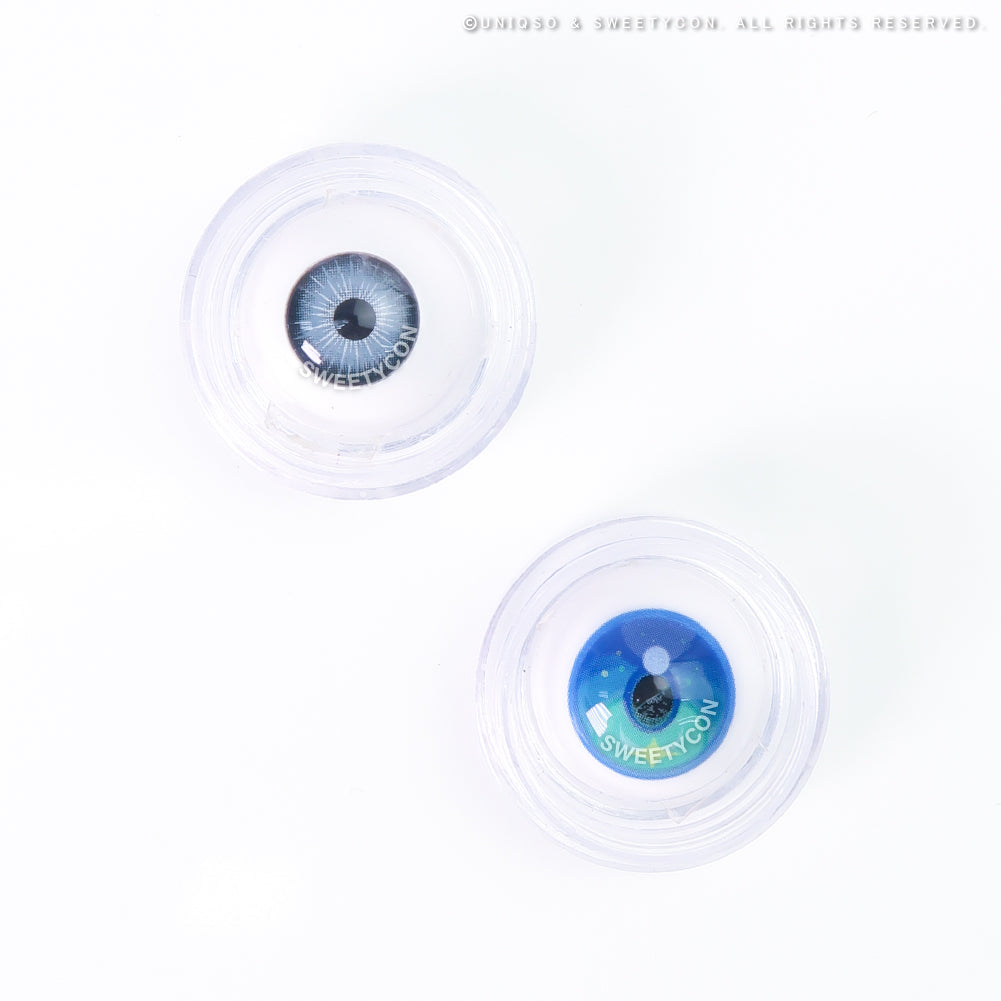 Sweety x Eyesinger Aurora Tide Blue (2 lenses/pack)-Colored Contacts-UNIQSO