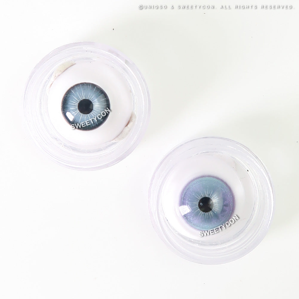 Sweety Butterfly Blue (1 lens/pack)-Colored Contacts-UNIQSO