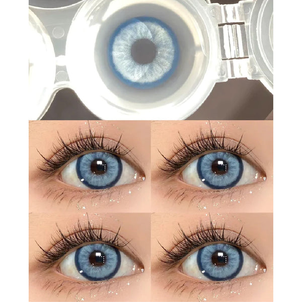 Kazzue Glitz Blue (1 lens/pack)-Colored Contacts-UNIQSO