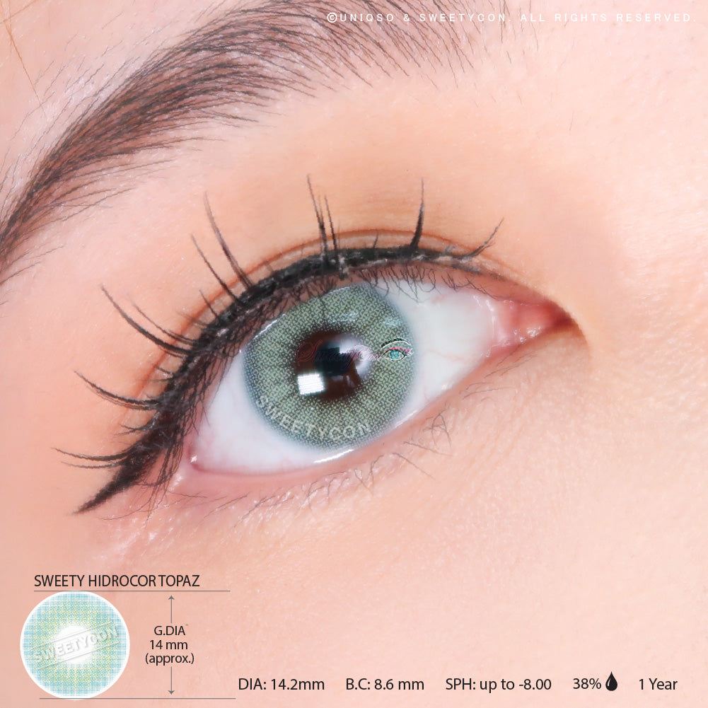 Sweety Hidrocor Topaz (1 lens/pack)-Colored Contacts-UNIQSO