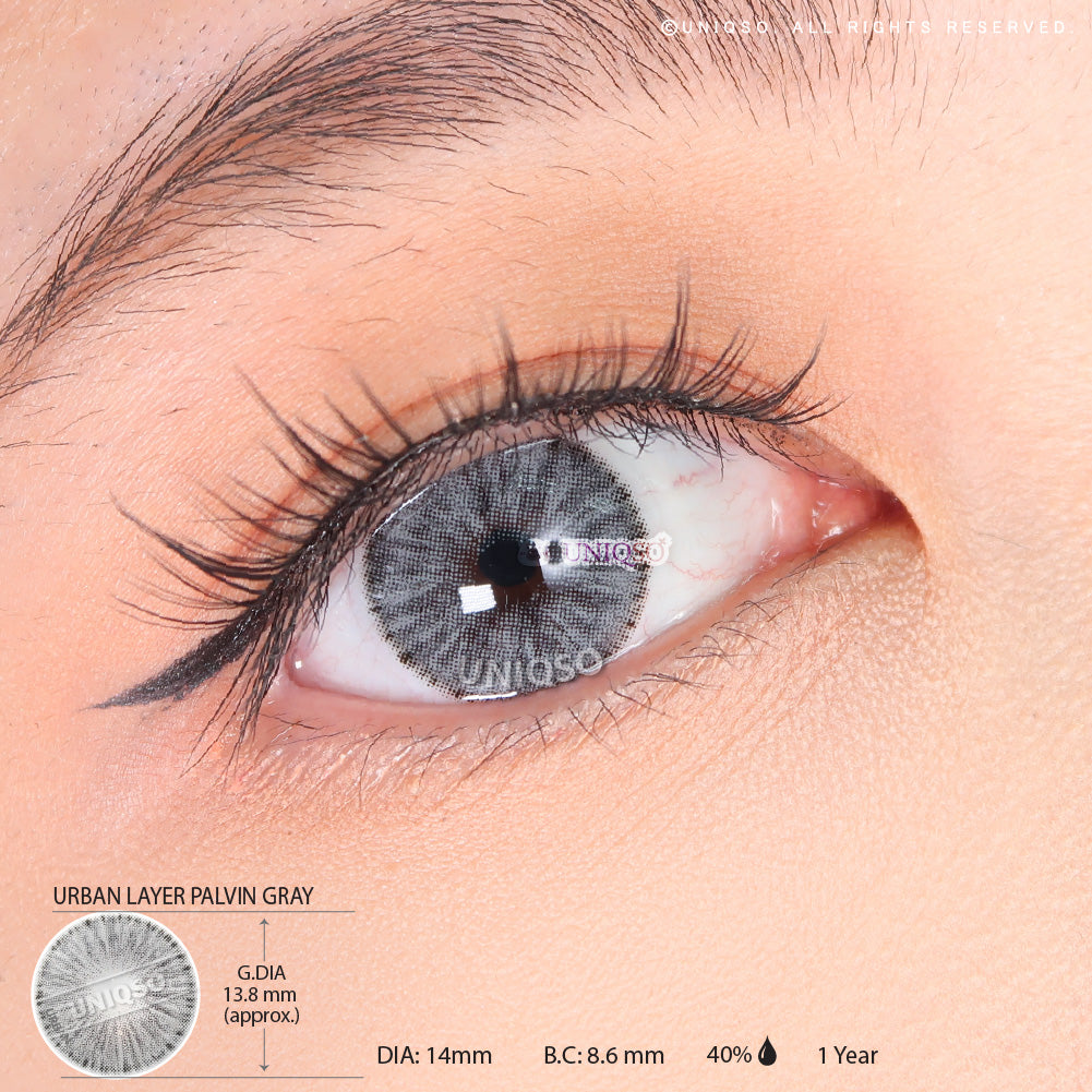 Urban Layer Palvin Gray (1 lens/pack)-Colored Contacts-UNIQSO