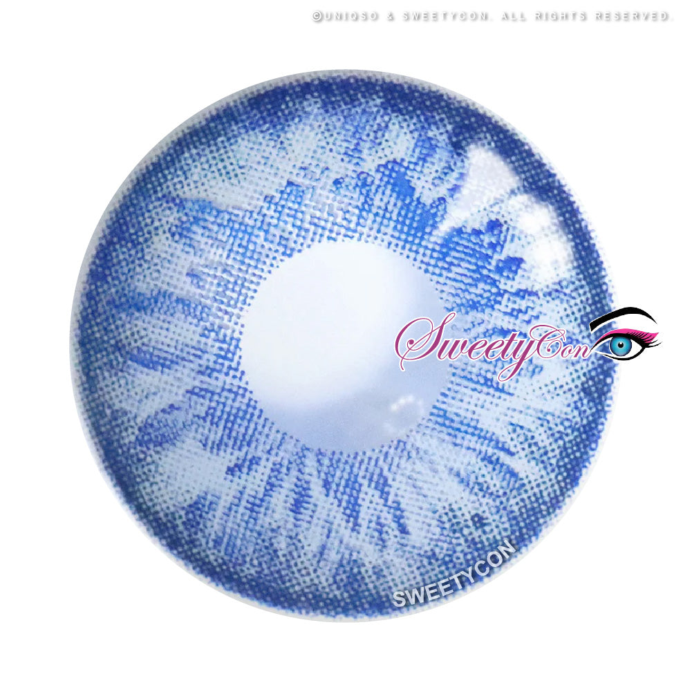 Sweety Blossom Blue Margarita (1 lens/pack)-Colored Contacts-UNIQSO