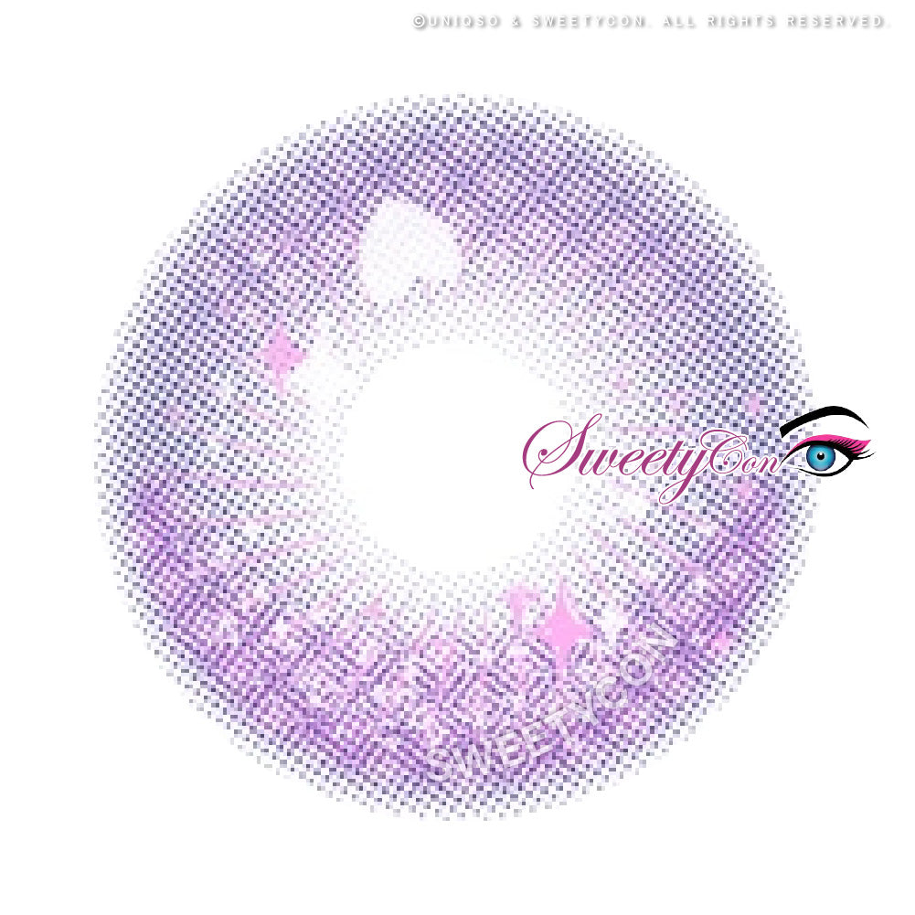Sweety Crazy Candy Pop Violet (1 lens/pack)-Colored Contacts-UNIQSO