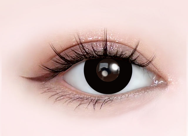 Sweety Crazy Solid Black II (1 lens/pack)-Crazy Contacts-UNIQSO