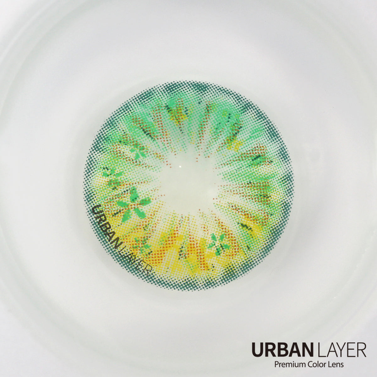 Sweety Anime Flower Green (1 lens/pack)-Colored Contacts-UNIQSO