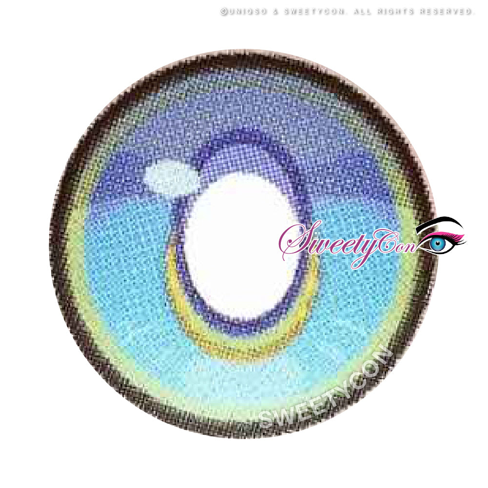 Sweety x Eyesinger Crystal Diamond Aqua (2 lenses/pack)-Colored Contacts-UNIQSO