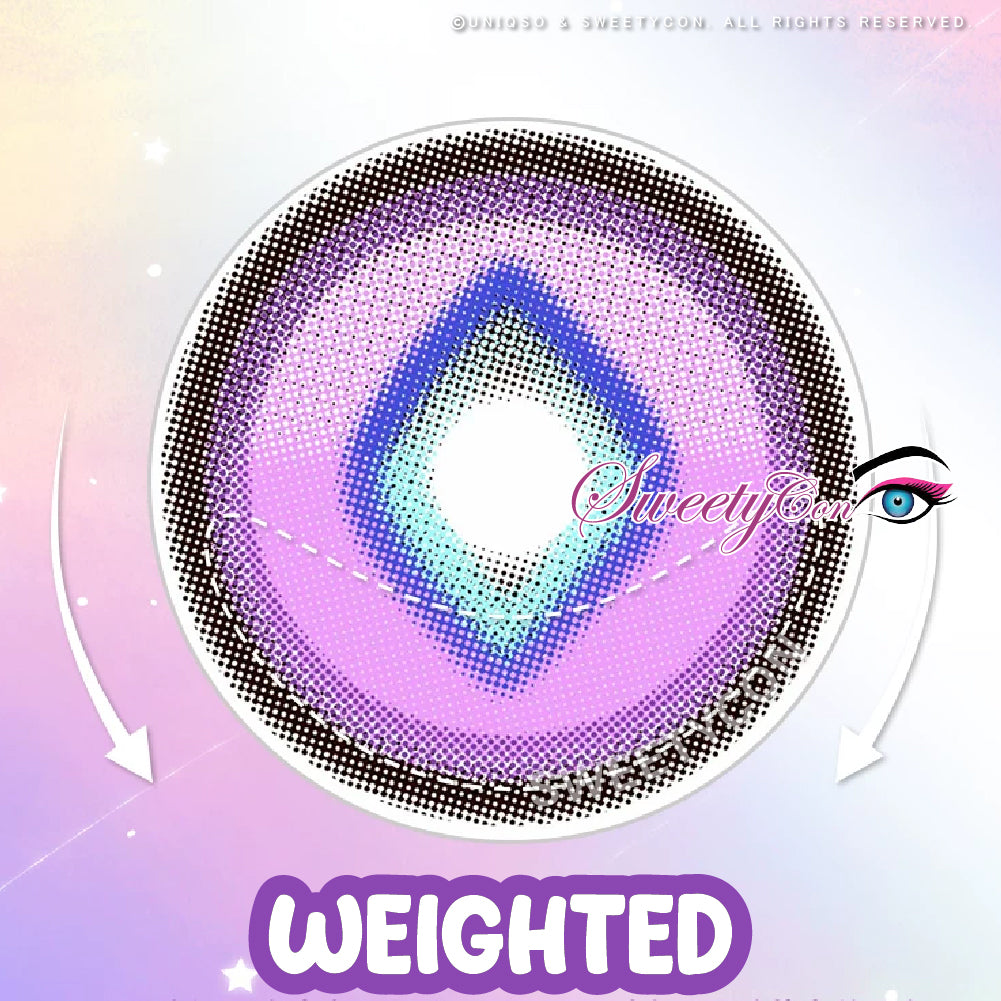 Sweety x Eyesinger Purple Diamond (2 lenses/pack)-Colored Contacts-UNIQSO