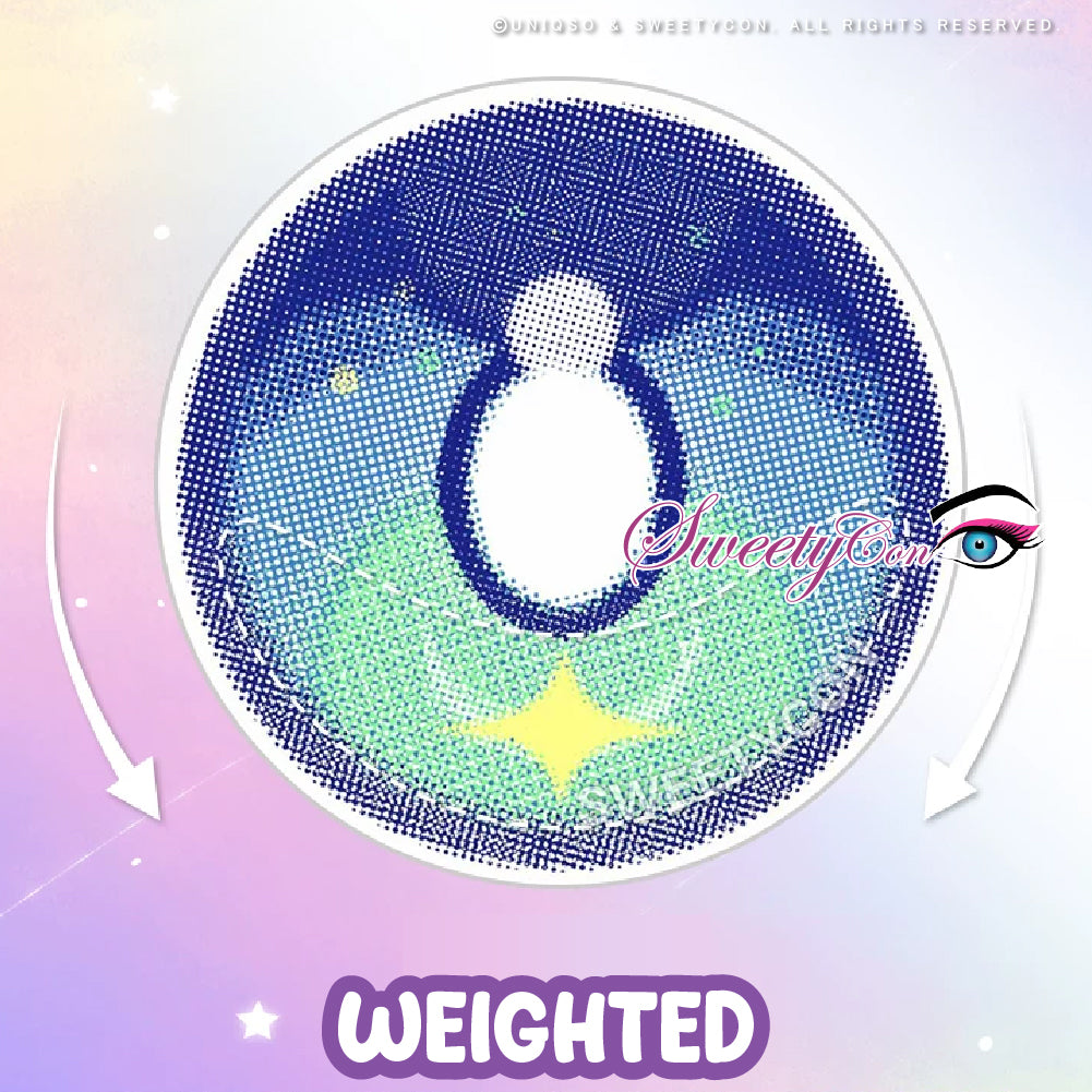 Sweety x Eyesinger Aurora Tide Blue (2 lenses/pack)-Colored Contacts-UNIQSO