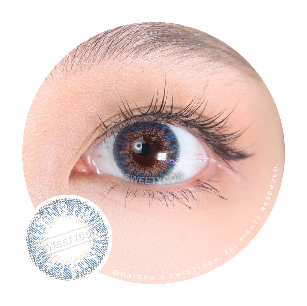 Sweety 3 Tones Blue Hazel colored contacts