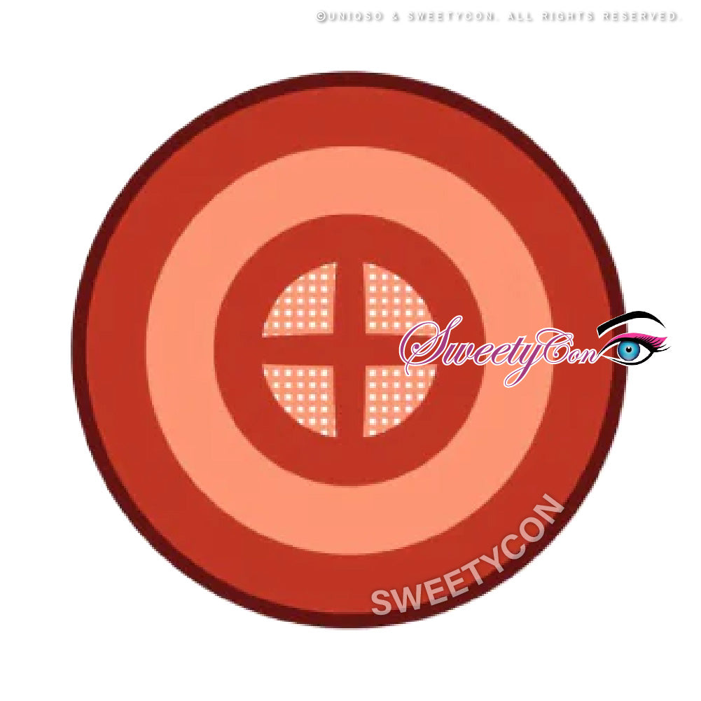 Sweety Crazy Red Target (1 lens/pack)-Crazy Contacts-UNIQSO