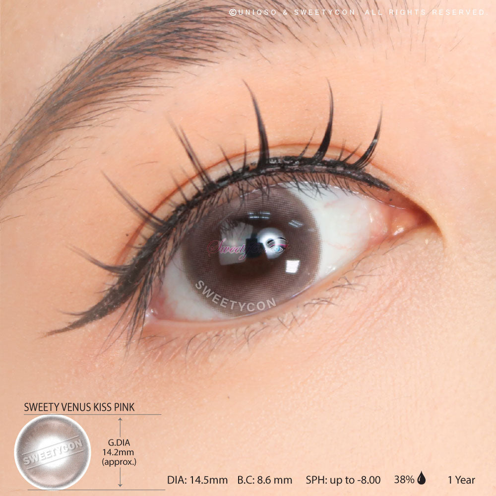 Sweety Venus Kiss Pink (1 lens/pack)-Colored Contacts-UNIQSO