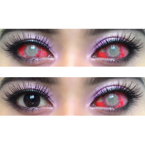 Sweety Red Sclera Contacts Zombie (1 lens/pack)-Sclera Contacts-UNIQSO
