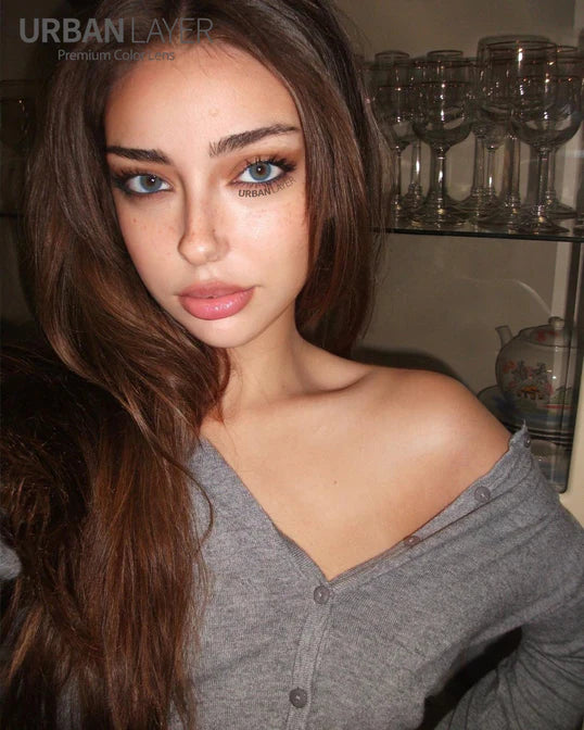 Urban Layer Cloud Blue (1 lens/pack)-Colored Contacts-UNIQSO