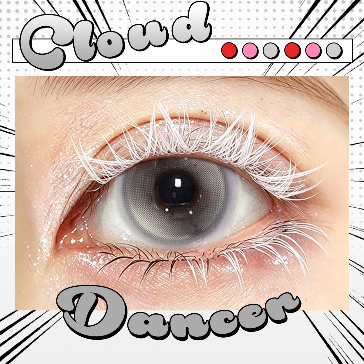 Sweety Cloud Dancer Grey (1 lens/pack)-Crazy Contacts-UNIQSO