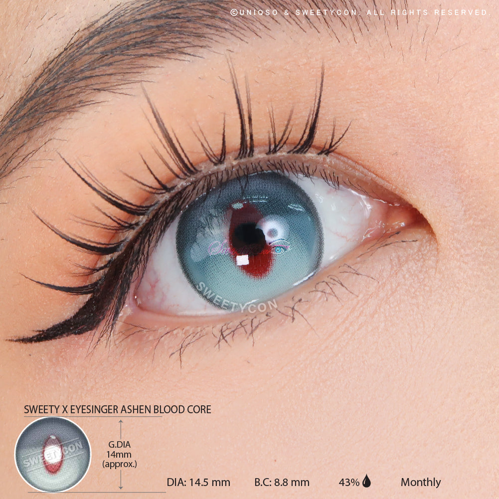 Sweety x Eyesinger Ashen Blood Core (2 lenses/pack)-Colored Contacts-UNIQSO