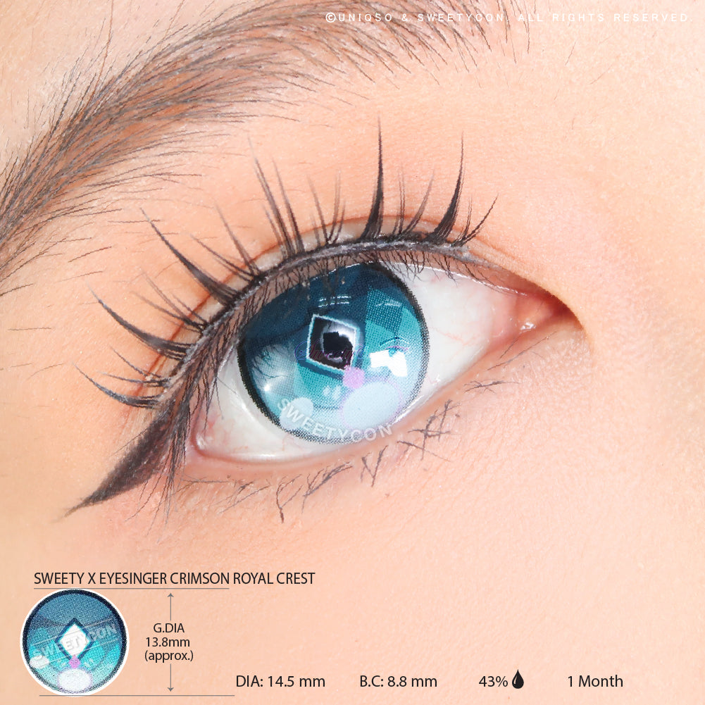 Sweety x Eyesinger Crimson Royal Crest (2 lenses/pack)-Colored Contacts-UNIQSO
