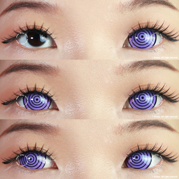 White Cosplay Rinne Rings Coloured Contacts - Daily Costume Lenses