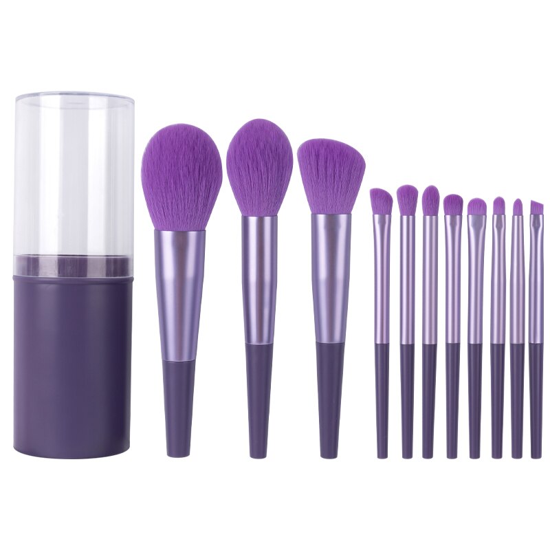 11pcs Long Tube Makeup Brushes Set-Makeup Brushes-UNIQSO