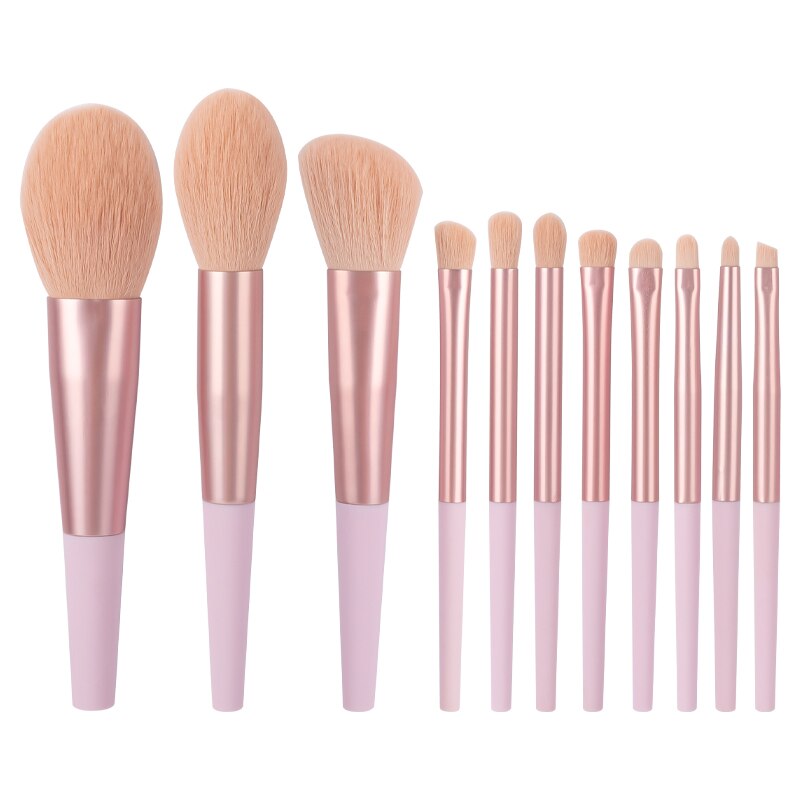 11pcs Long Tube Makeup Brushes Set-Makeup Brushes-UNIQSO