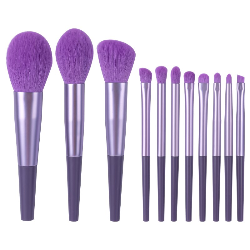 11pcs Long Tube Makeup Brushes Set-Makeup Brushes-UNIQSO