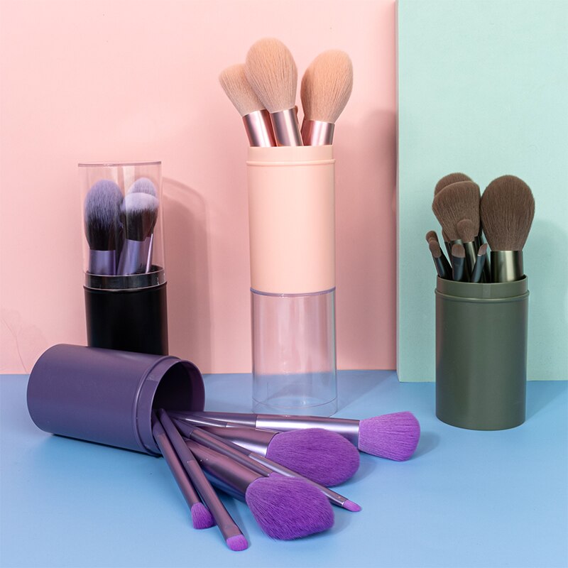 11pcs Long Tube Makeup Brushes Set-Makeup Brushes-UNIQSO