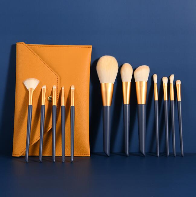 12PCS Natural Hair Makeup Brushes-Makeup Brushes-UNIQSO
