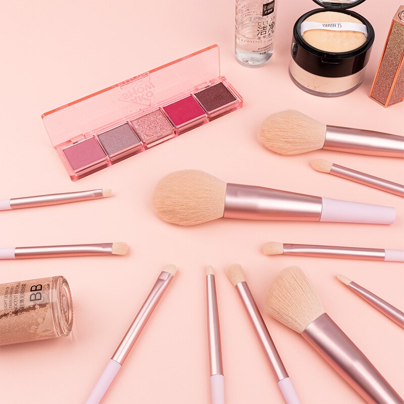 11pcs Long Tube Makeup Brushes Set-Makeup Brushes-UNIQSO