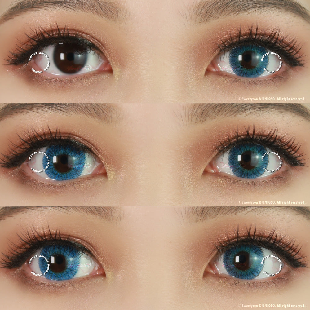 Kazzue Heavenly Cupcake Blue (1 lens/pack)-Colored Contacts-UNIQSO