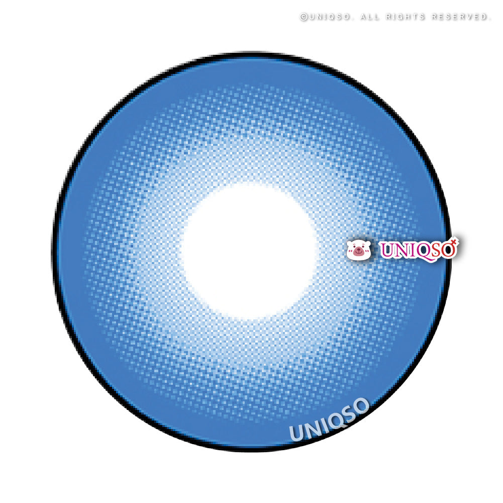 Kazzue Intense Pop Blue (1 lens/pack)-Colored Contacts-UNIQSO