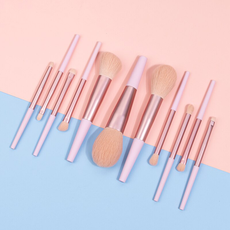 11pcs Long Tube Makeup Brushes Set-Makeup Brushes-UNIQSO