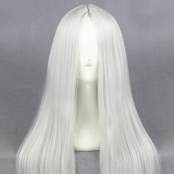 Silver white cosplay shop wig